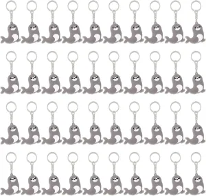 CiciBear 40 Pack Keychains Party Favors for Sea Lion Party, Ocean Animal Creature Goodie Bag Stuffer, Kids Birthday, Carnival Rewards