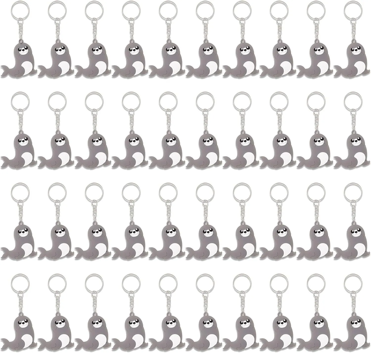 CiciBear 40 Pack Keychains Party Favors for Sea Lion Party, Ocean Animal Creature Goodie Bag Stuffer, Kids Birthday, Carnival Rewards