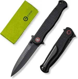 CIVIVI RS71 Pocket Knife for Men, Folding Knife with 4" Nitro-V Long Blade G10 Full-size Handle for Camping Hunting Hiking C23025-2
