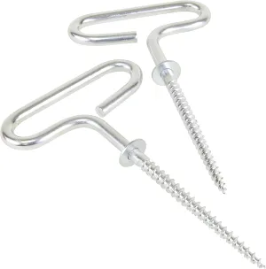 CLAM Outdoors 12571 Extreme Anchor Kit – 2-Piece Ice Shelter Tie-Down System – Heavy-Duty Ground Anchors for Windy Conditions – Compatible with All Hub-Style Ice Shelters