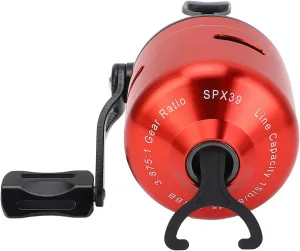 Closed Face Fishing Reel, Gear System, Anti Backlash Auto Line Release for Freshwater, Ice Fishing - Beginner Friendly Spincast Reel