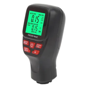 Coating Thickness Tester,High Coating Paint Thickness Gauge Paint Paint Thickness Tester Suitable for Manufacturing, Metal Processing, Chemical Industry, Customs Inspection, Etc.(Black)