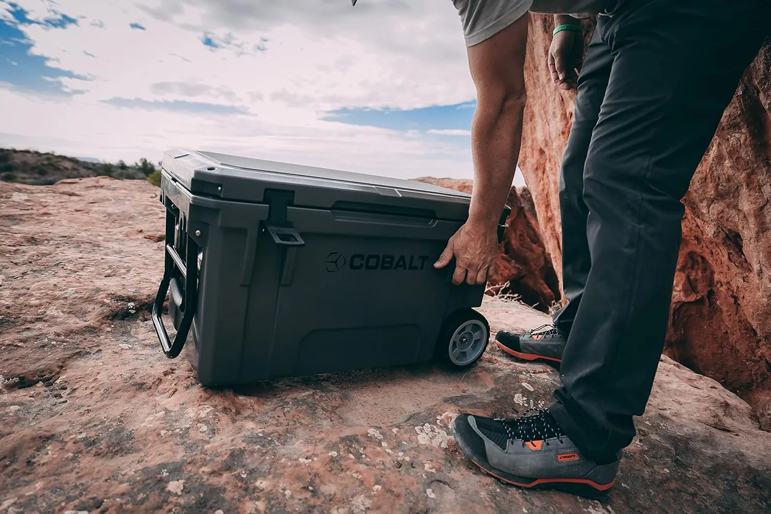 Cobalt 55 Quart Roto Molded Super Ice Cooler | Large Ice Chest Holds Ice Up to 3 Days |