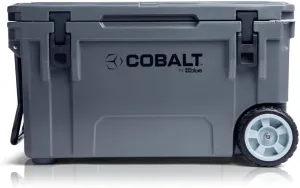 Cobalt 55 Quart Roto Molded Super Ice Cooler | Large Ice Chest Holds Ice Up to 3 Days |