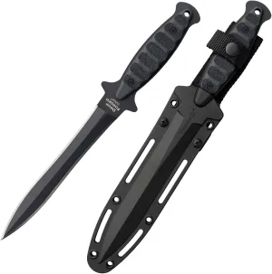 COLD STEEL Drop Forged Wasp Dagger 52100 Steel Single-Piece 6.75" Spear Point Blade 5.5" Handle Fixed Blade Knife w/Secure-Ex Sheath
