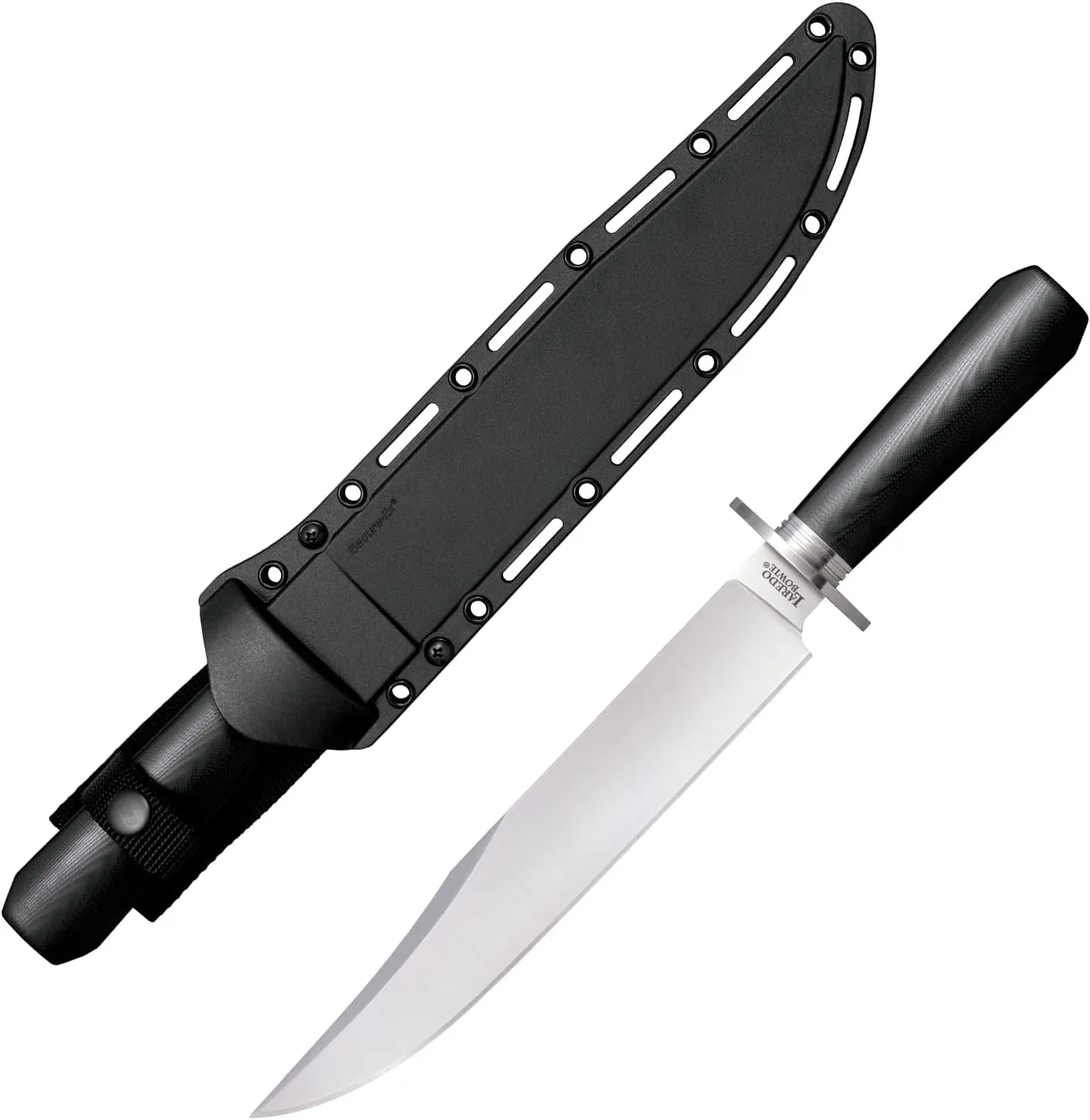 Cold Steel Laredo Bowie 10.5" CPM 3V Razor-Sharp Clip Point Blade 5.1875" G-10 Handle Tactical Fixed Blade Knife w/Secure-Ex Sheath