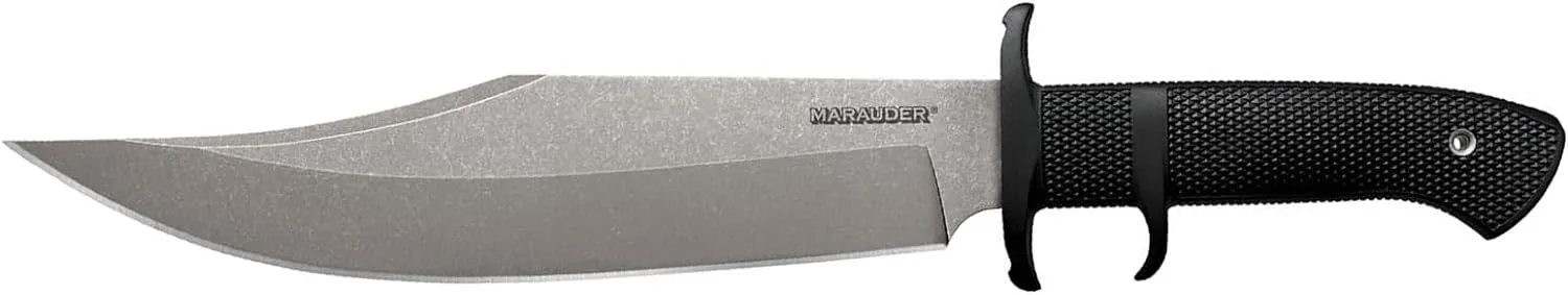 Cold Steel Marauder 9" Japanese AUS8A Clip Point Blade 5.125" Kray-Ex Handle Tactical Outdoor Hunting Fixed Blade Knife w/Secure-Ex Sheath