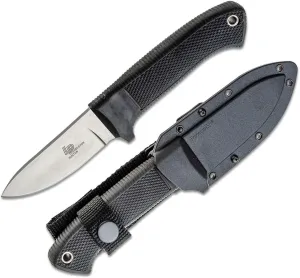 Cold Steel Pendleton Hunter 3.5" AUS 10A Stainless Steel Drop Point Fixed Blade Outdoor Camping Game Hunting Knife Ergonomic Kray-Ex Handle, Weather-Resistant Secure-Ex Sheath