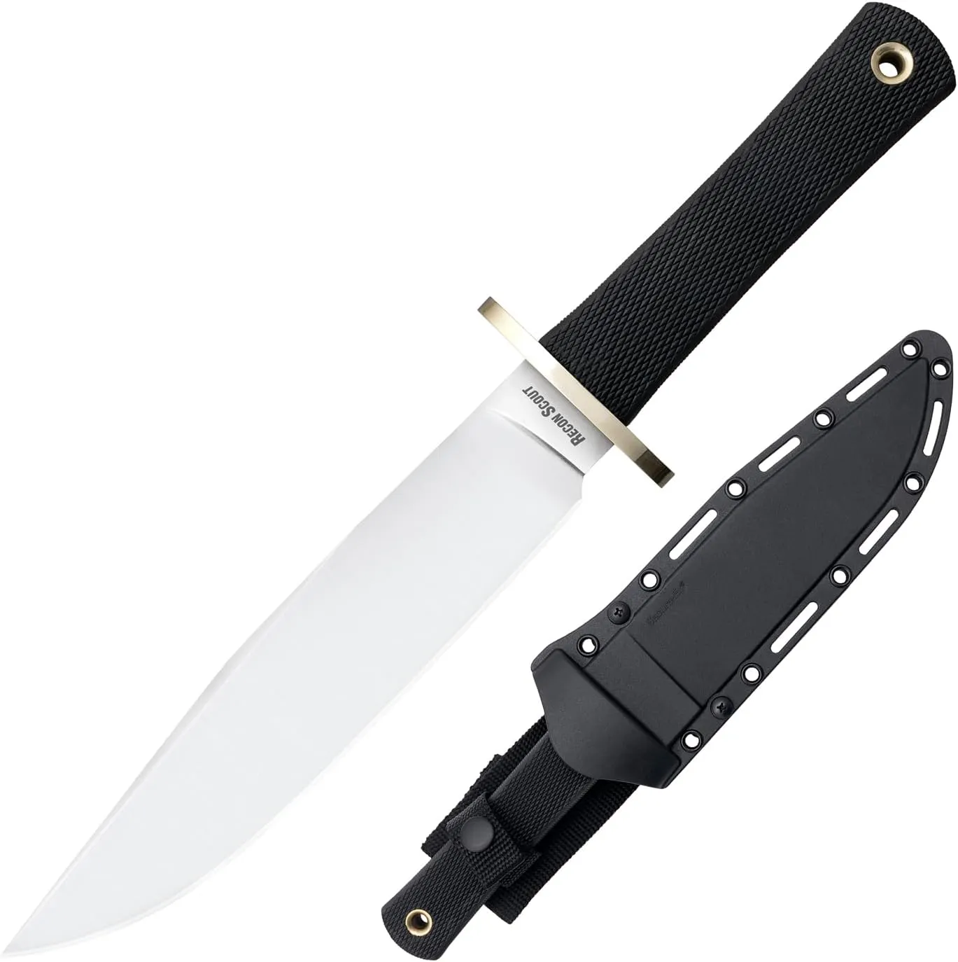 Cold Steel Recon Scout 7.5" CPM 3V Razor-Sharp Clip Point Blade 5" Kray-Ex Handle Tactical Fixed Blade Knife w/Secure-Ex Sheath