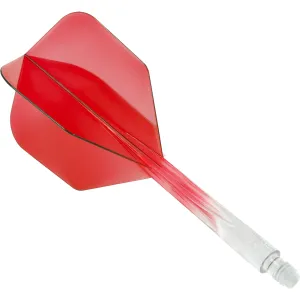 Condor AXE Gradient Dart Flights - Small - Clear Red