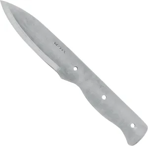 Condor Tool & Knife Bushlore Blade Blank - 1075 High Carbon Steel - Knife Blank with a Scandi Grind - Product is Sold Without Sheath - 4.3in Blade - 4.6oz