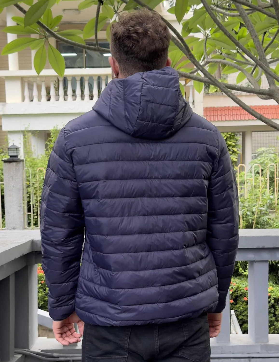COOFANDY Mens Packable Puffer Jacket Lightweight Hooded Insulated Winter Coat Windproof Zipper Down Jacket