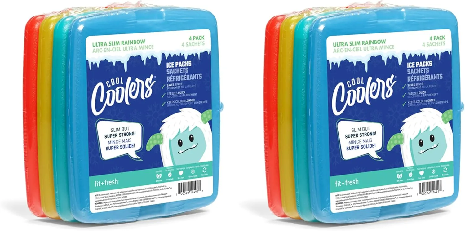 Cool Coolers by Fit & Fresh Slim Ice Packs