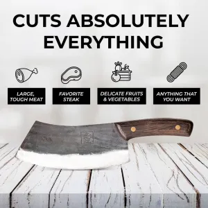 COOLINA Chef's Duo Professional Kitchen Knife Set – Hand-Forged Tungsten XL & Altomino Chef's Knives, High Carbon Steel, Perfect for Precision Chopping, Slicing, and Dicing