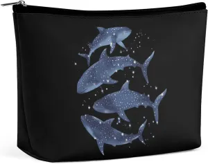 Cosmic Whale Shark Makeup Bag Cosmetic Pouch Toiletry Bags Travel Organizer