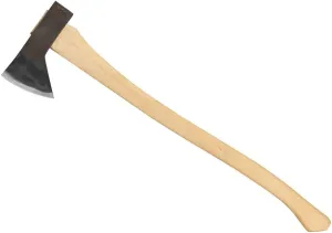 COUNCIL TOOL Hudson Bay Camp Axe - 2 lbs Hand Axe with 24" Curved Hickory Handle & Hardened Poll - SU20HB24C