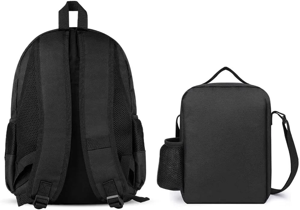 Cow Hide Lightweight Pocket Backpack Crossbody Lunch Bag Set Unisex