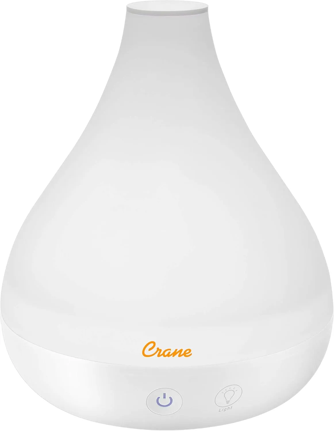 Crane Small Ultrasonic Diffuser and Air Humidifiers for Bedroom and Office, .35 Gallon Cool Mist Humidifier for Personal Use, No Humidifier Filters Needed, White