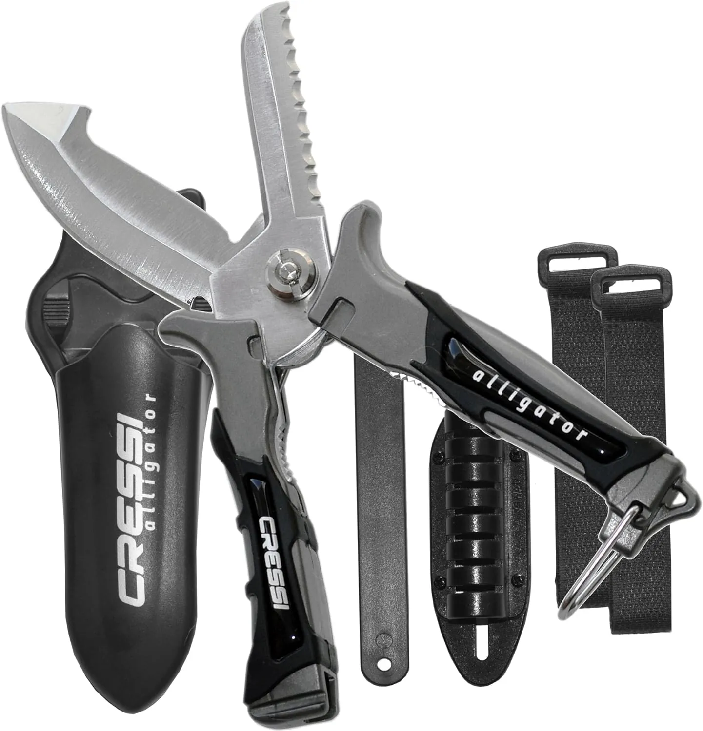 Cressi Versatile Knife-Scissors for Underwater Use - Ideal for Snorkeling - Scuba Diving - Japanese 420 Stainless Steel Blade - Alligator: Designed in Italy [Duplicate]