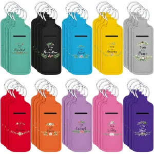 Ctosree 40 Pcs CNA Week Gifts Bulk Inspirational Theme Lipstick Holder Lip Balm Holder with Portable Clip on Lip Gloss Sleeve Pouch Pocket for Employee Nurse Teachers(Multicolor)