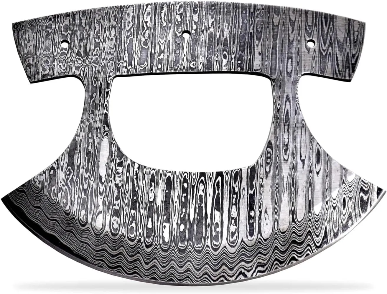 Custom Hand Forged Damascus Steel Blank Blade Ulu Knife DIY Damascus Billet Bar Professional Alaskan Pizza, Vegetable Cutter Knife, Knife making supply (UBK-1)