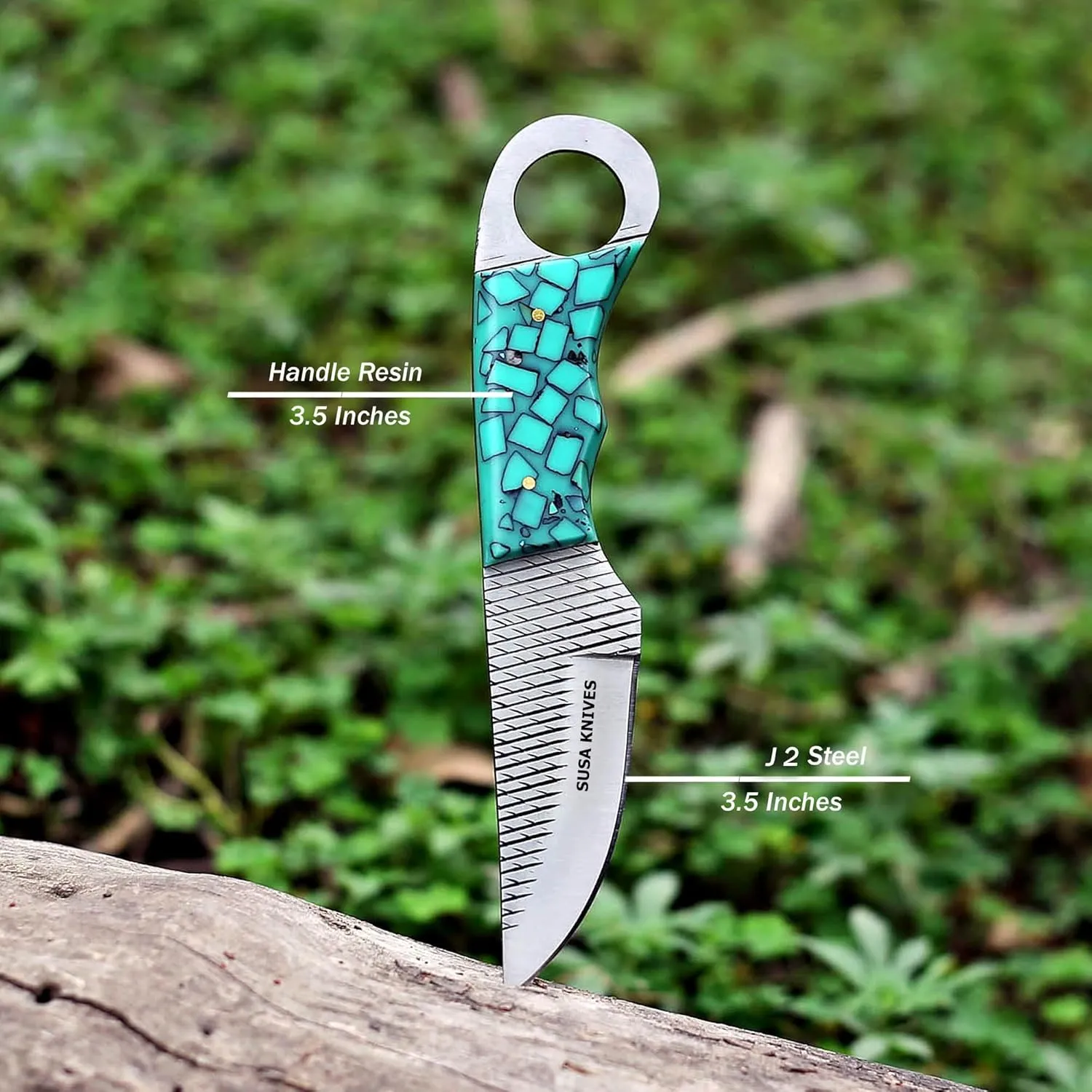 Custom Handmade 7'' fixed blade hoof rasp knife/Cow boy knife/Damascus steel Bull cutter cowboy knives with pancake leather sheath (SUSA 110)