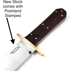 Custom Handmade D2 Steel 15.00 Inches Hunting Knife - Beautiful Rose Wood Handle (REG -1118)