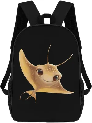 Cute Stingray Laptop Backpack for Men Women 17 Inch Travel Computer Bag Lightweight Daypack