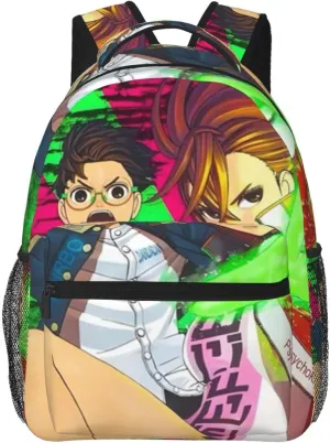 D-adan lightweight casual student backpack with adjustable shoulder straps and cushioned back for comfort Black