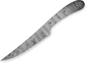 Damascus Full Tang Knife Blanks | Hand Forged Steel Blank Blade | 11 Inches Stylish Hunting Knife | HUNT-11 (11 Inches)