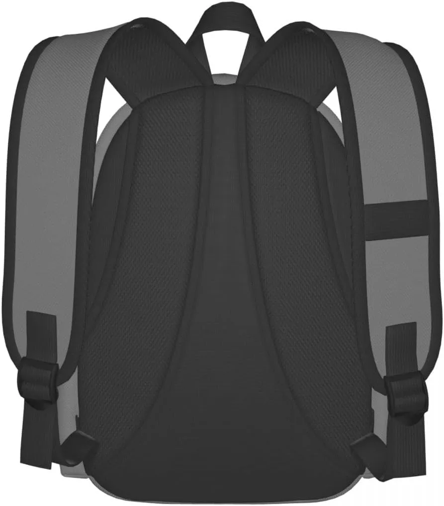 Dandy's World Backpack 16.5 Inch Single Compartment Double Shoulder Cartoon Cute Travel Backpack Lightweight (Grey)