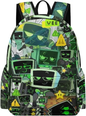 Dandy's World Backpack 16.5 Inch Single Compartment Double Shoulder Cartoon Cute Travel Backpack Lightweight