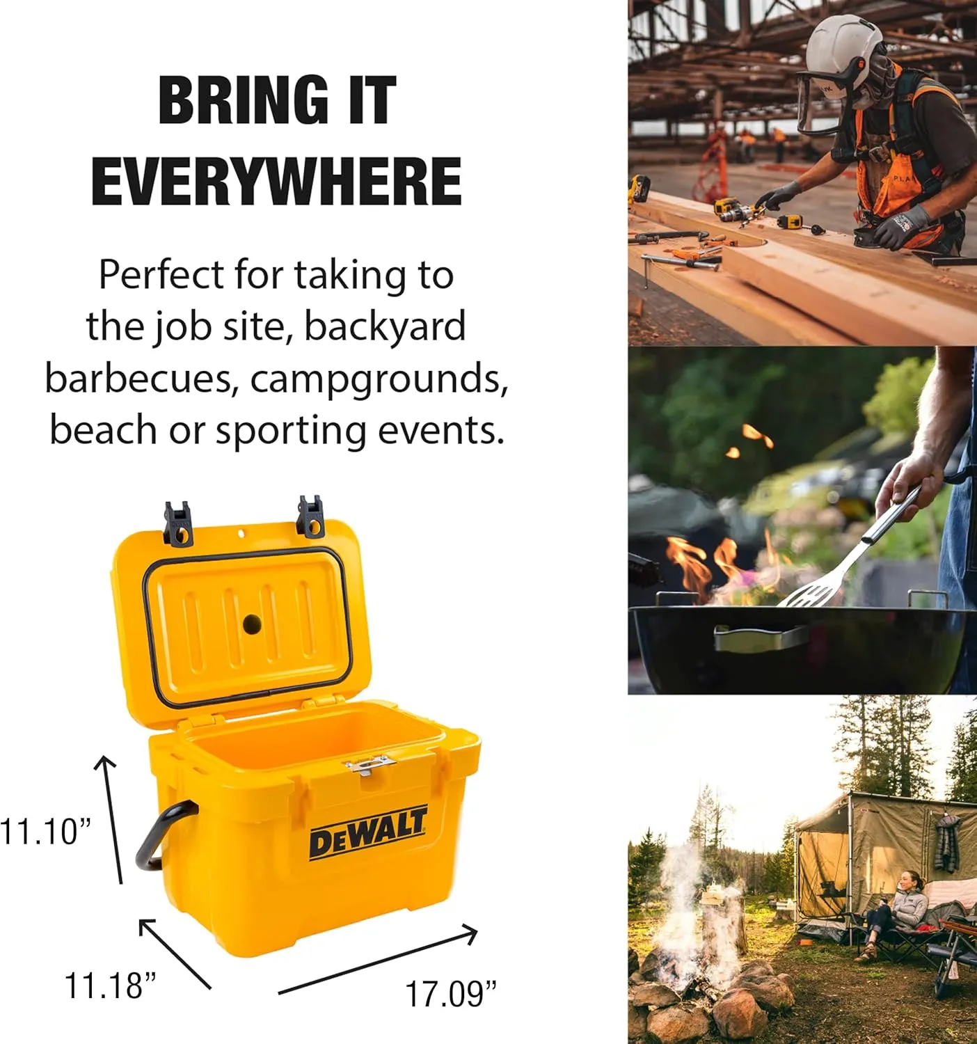 Dewalt DXC10QT 10 Quart Roto-Molded Insulated Lunch Box Cooler