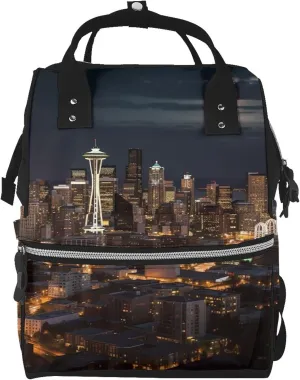 Diaper Bag Backpack City Seattle Mommy Bag Multifunction Travel Pack Maternity Baby Changing Bags