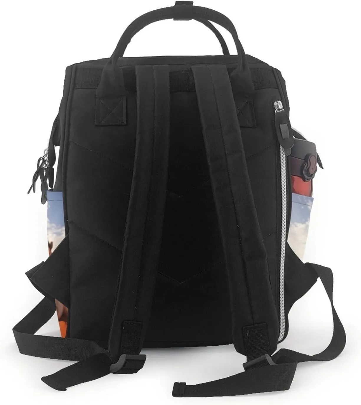Diaper Bag Nappy Backpack Baby Bag Running german shepherd dog Mummy Backpack Multifunction Changing Bags for Travel, Camels Rest Desert, One Size