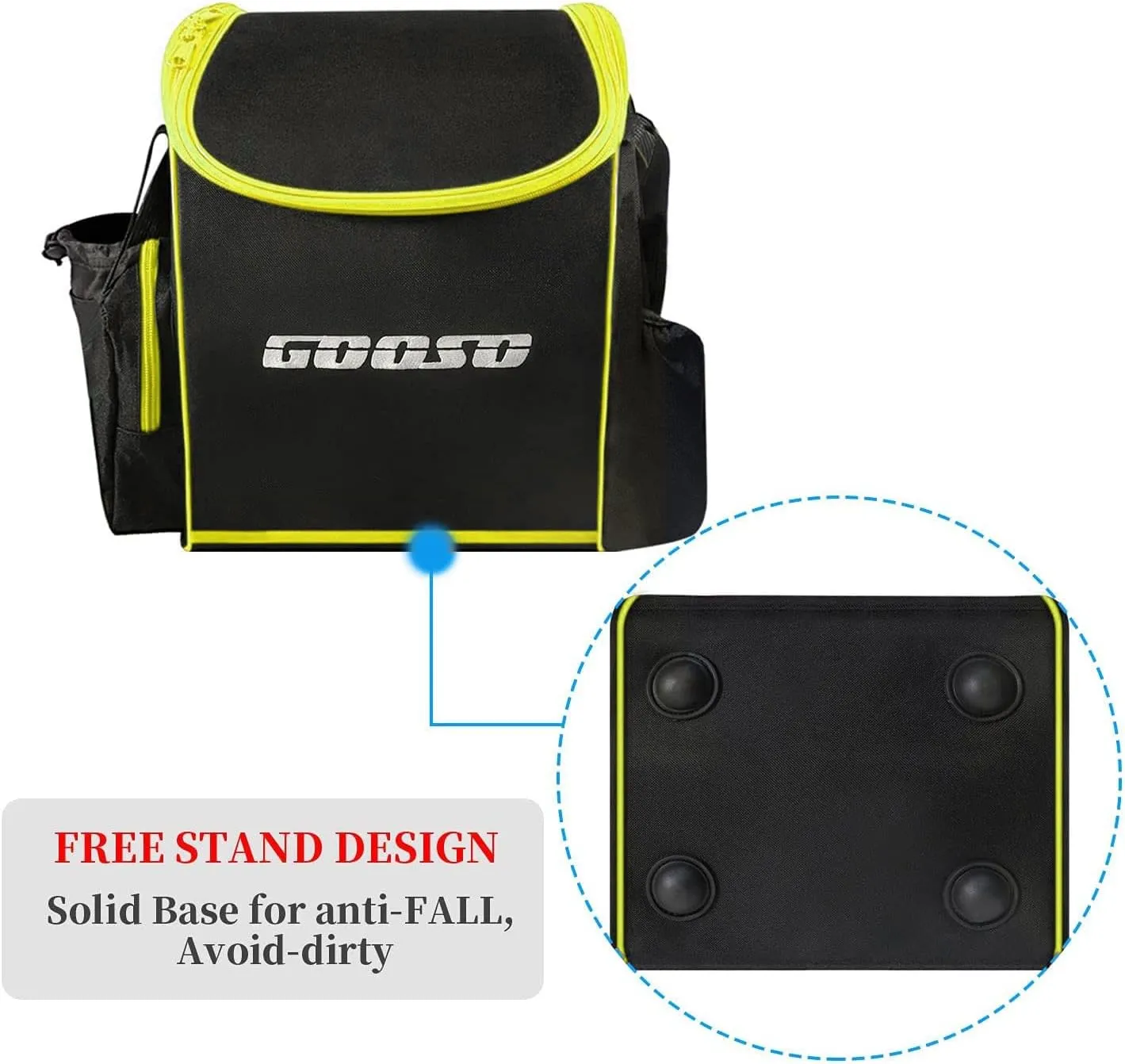 Disc Golf Set with Bag - 12 PCS Flying Disc Golf Discs for Beginner with Putter, Midrange, Driver | Portable Disc Golf Backpack Holds 28  Discs Free Stand Bag Design for Convenient Use