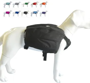 Dog Backpack for Hiking, Multifunctional Dog Day Pack Zippered Travel Dog Saddle Bag Outdoor Hiking Backpack with 2 Capacious Side Pockets for Small Medium Large Dogs Black XS