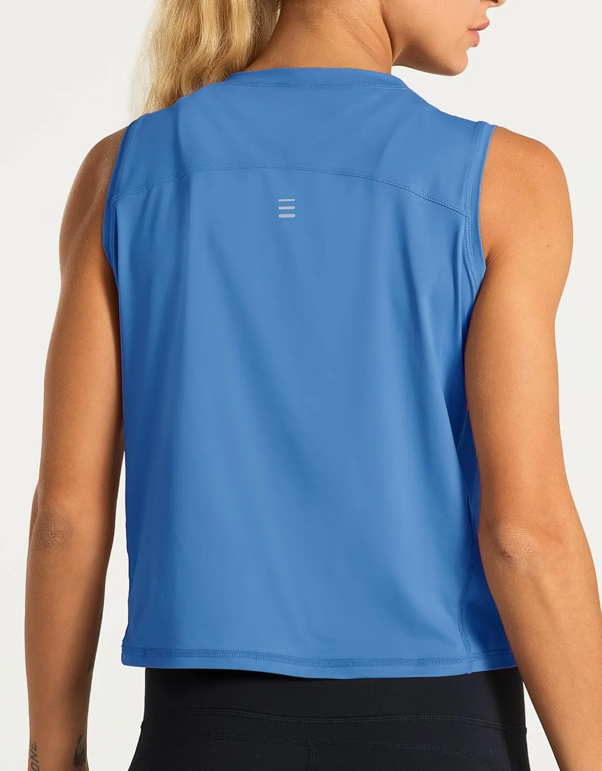 Dragon Fit Women Sleeveless Yoga Tops Workout Cool T-Shirt Running Short Tank Crop Tops