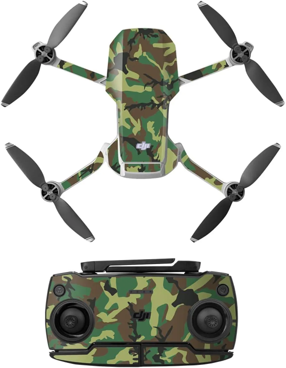 Drone Sticker Colorful Skin Wrap Decal Sticker Carbon Fiber Skin Decal Set Remote Controller Battery Body Wrap Waterproof for DJI Mavic Mini/Mavic Mini SE