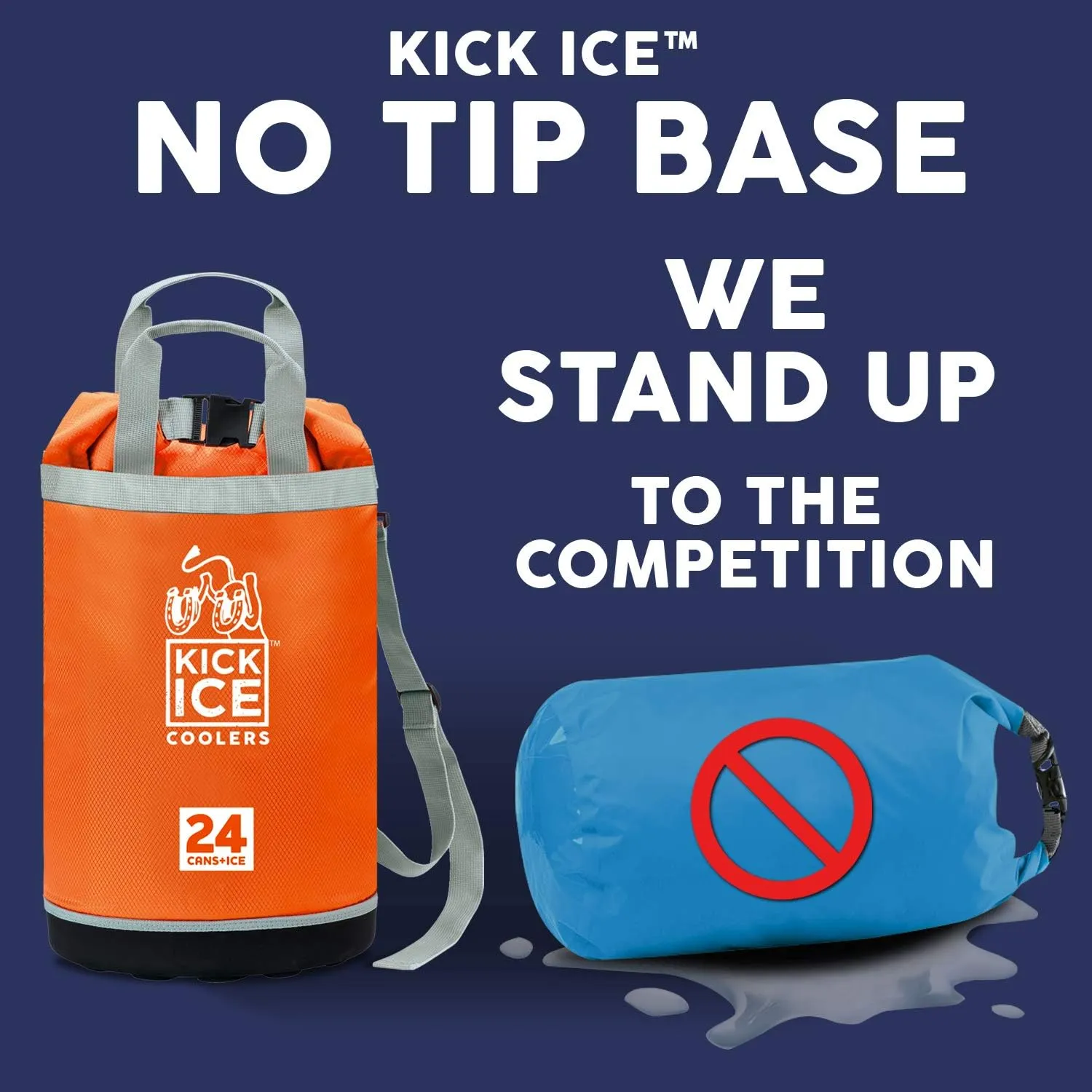 Dry Bag   Soft Cooler with PVC Free Leakproof Lining   Rolltop Closure for Kayaking, Beach, Rafting, Boating, Hiking, Camping and Fishing, Holds 24 Cans   Ice, 15L, Orange