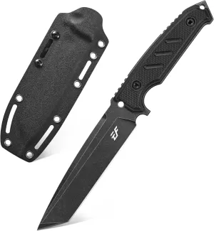 Eafengrow EF129 Fixed Blade Knife, DC53 Steel Tanto Blade,G10 Handle Full Tang Fixed Knifes Straight Knife for Camping Hunting Adventure Survival and EDC Tool