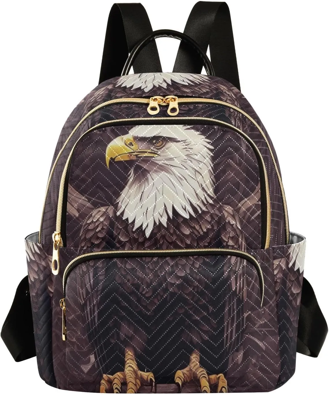Eagle Mini Backpack Purse for Women Cute Small Backpack Light Weight Fashion Daypack for Work Travel Daily Backpack (Small Pattren 4)