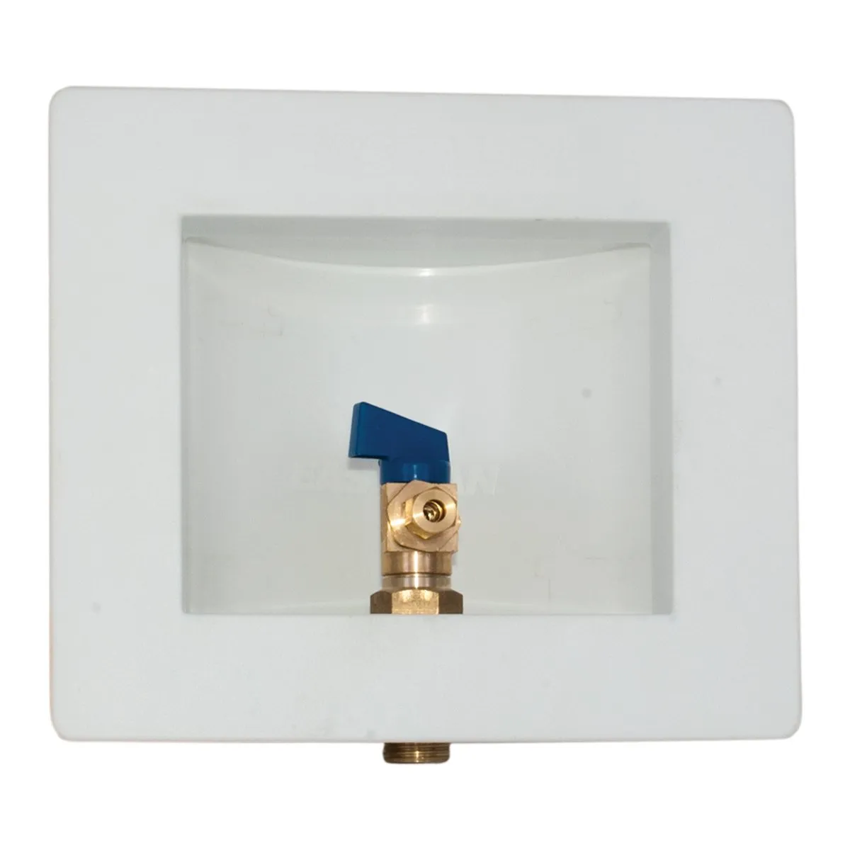 Eastman 1/2 Inch Sweat Connection x 1/4 Inch OD Compression Ice Maker Outlet Box, Quarter Turn Ball Valve, Pre-Assembled, 60232