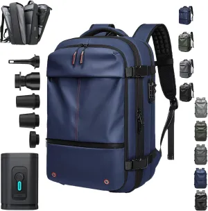 Easy Vac Pack Backpack, Easy Vac Backpack, Easyvacpack 60l Large Capacity Waterproof Anti-Theft Travel Bag (Classic-Blue)