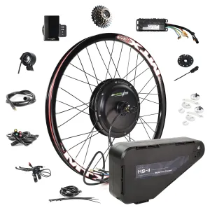 EBIKELING 52V 2000W Rear Ebike Conversion Kit, Electric Bike Conversion Kit with Waterproof Components, Add On Electric Bike Kit for Effortless Cycling, High Performance, Durable and Reliable