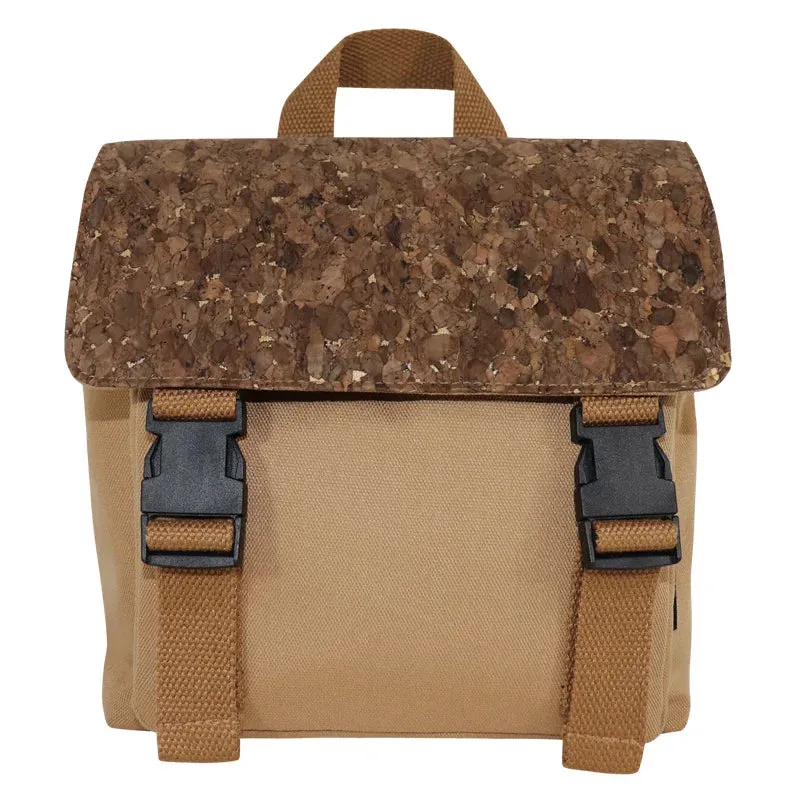 Eco Friendly Cork Backpack  Sustainable Coffee Carbon Material Retro Style