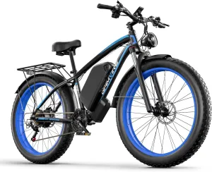 Electric Bike for Adults 2000W Peak 2500W Motor Electric Bicycle with 52V 19.2Ah Battery E Bike Up to 40MPH 21 Speed, 24"/26" All Terrain Ebike Fat Tire with Front Fork Suspension
