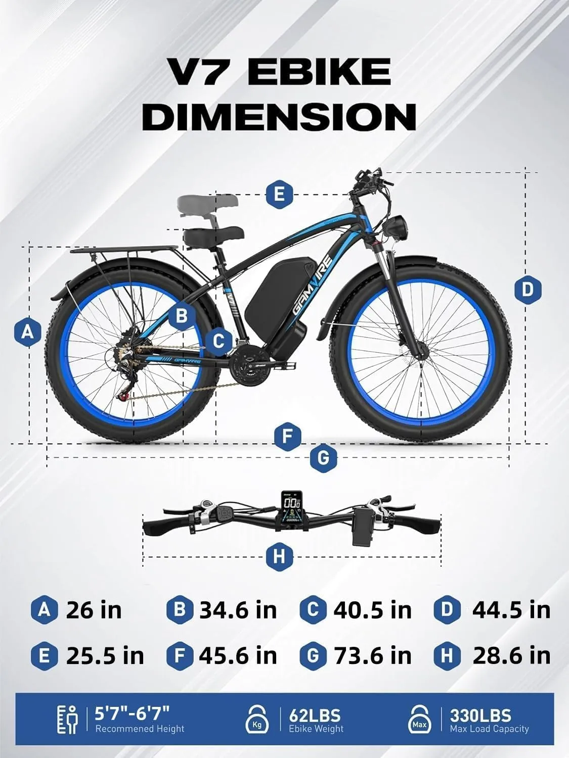 Electric Bike for Adults 2000W Peak 2500W Motor Electric Bicycle with 52V 19.2Ah Battery E Bike Up to 40MPH 21 Speed, 24"/26" All Terrain Ebike Fat Tire with Front Fork Suspension