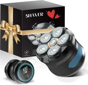 Electric Razors for Women, 6D Electric Shaver for Women Legs, Painless Hair Remover with Magnetic Head, Lady Bikini Shaver for Whole Body, Blue
