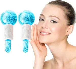 Elitzia Massager Blue Ice Globes for Face Massage Ice Roller for Face Ice Globes for Women Ice Globes Eyes Cryo Sticks Firming Reduce Wrinkle Puffiness Moisturizing Repairing Beauty Salon Use A Pair